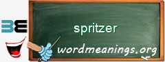 WordMeaning blackboard for spritzer